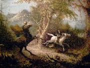 The Headless Horseman Pursuing Ichabod Crane John Quidor